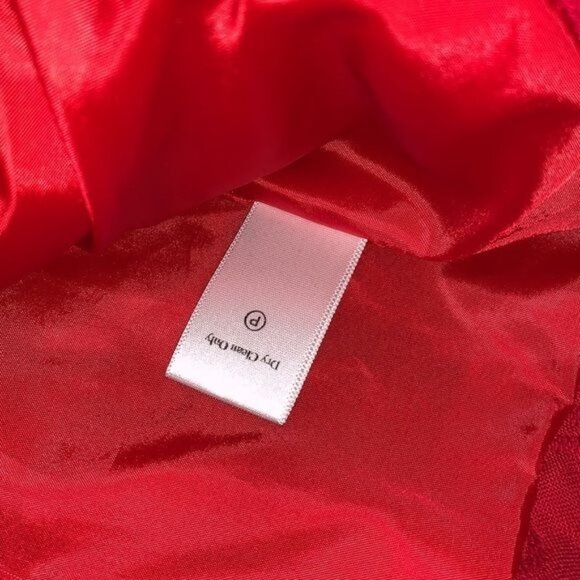 Coldwater Creek Red Embroidered Button-Front Jacket Womens Size 20 Cotton/Polyes - Picture 6 of 14